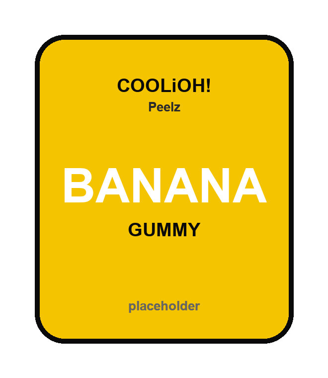COOLiOH! Peelz Banana Gummy